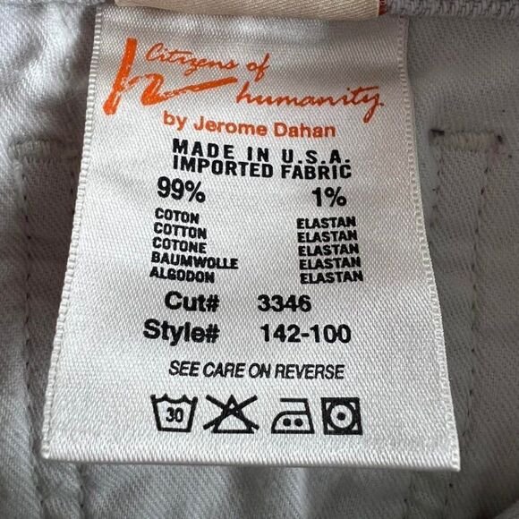 Citizens of Humanity Ava #142 Whitewash Jeans Size 28 - Picture 9 of 11